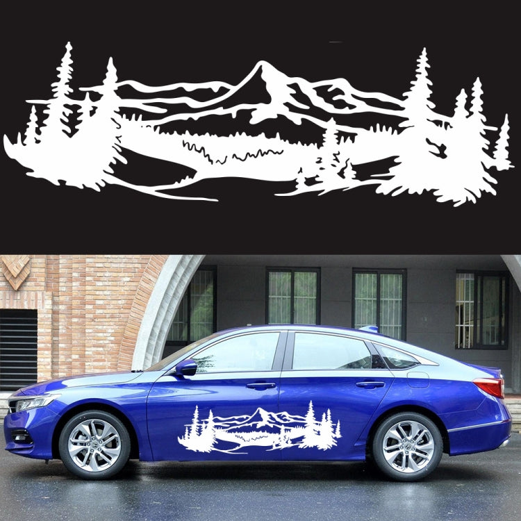 2 PCS/Set D-957 Mountains Pattern Car Modified Decorative Sticker