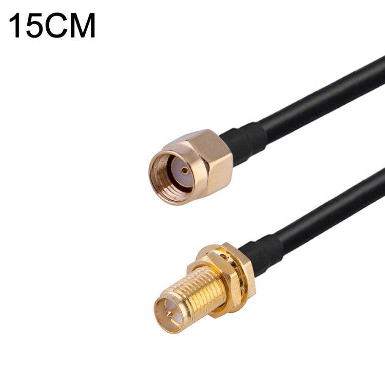 RG174 RF Coaxial Adapter Cable, Length: 15cm, 15cm RP-SMA Male to RP-SMA Female, 15cm RP-SMA Male to RP-SMA Male, 15cm RP-SMA Male to SMA Female, 15cm RP-SMA Male to SMA Male, 15cm SMA Male to SMA Female, 15cm SMA Male to RP-SMA Female