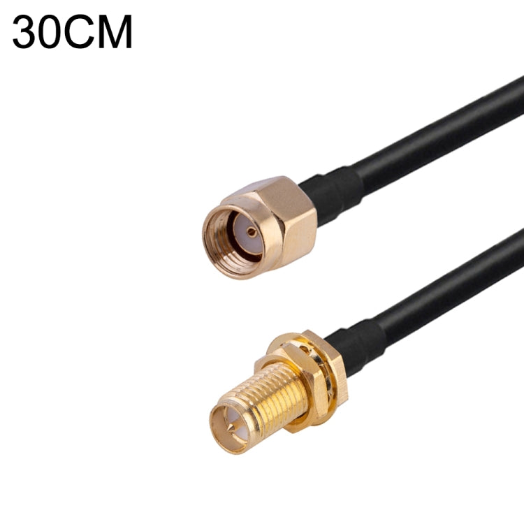 RG174 RF Coaxial Adapter Cable, Length: 30cm, 30cm RP-SMA Male to RP-SMA Female, 30cm RP-SMA Male to RP-SMA Male, 30cm RP-SMA Male to SMA Female, 30cm RP-SMA Male to SMA Male, 30cm SMA Male to SMA Female, 30cm SMA Male to RP-SMA Female