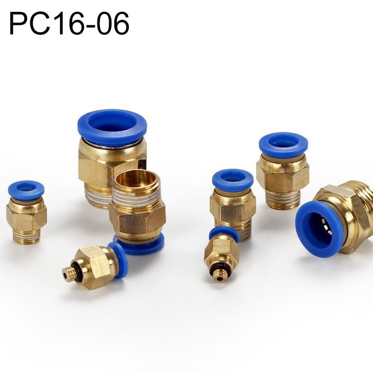 PC6-04 LAIZE 2pcs PC Male Thread Straight Pneumatic Quick Fitting Connector, PC16-03 (2pcs), PC16-04 (2pcs), PC16-06 (1pc)
