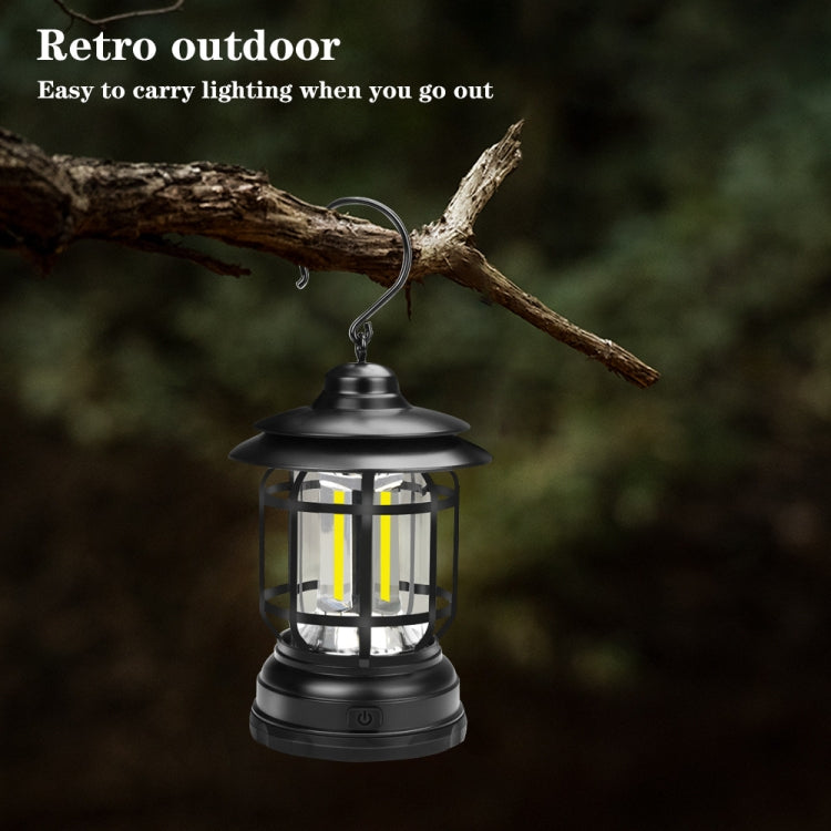 Portable Retro Hanging Lamp Lantern Camping Tent Light
