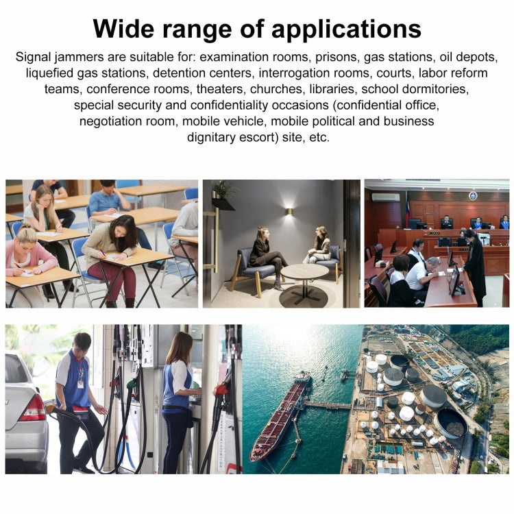 JAX-121A-10B 2G/3G/4G/WIFI/GPS/LOJACK 10 Antennas Mobile Signal Jammer