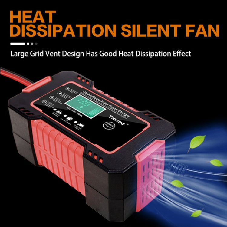 Motorcycle / Car Battery Smart Charger with LCD Creen, UK Plug, US Plug, AU Plug, EU Plug