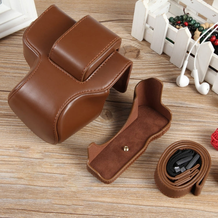 Full Body Magnetic Leather Camera Case Bag with Strap, Regular Edition