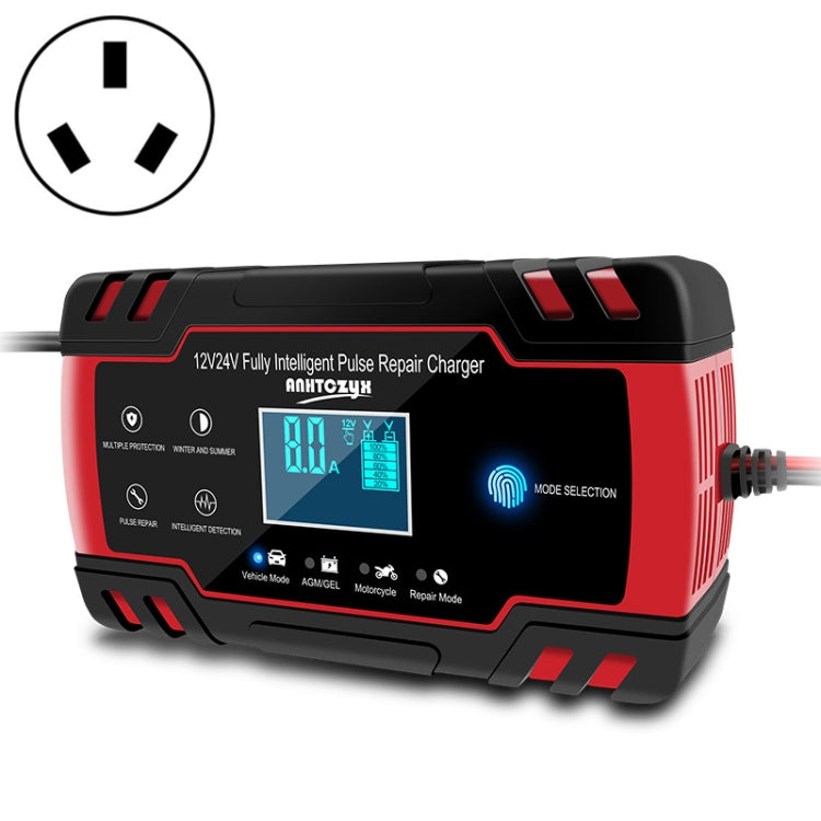 ANHTCzyx 12V 8A / 24V 4A Automobile Battery Charger Motorcycle Battery Repair Type AGM