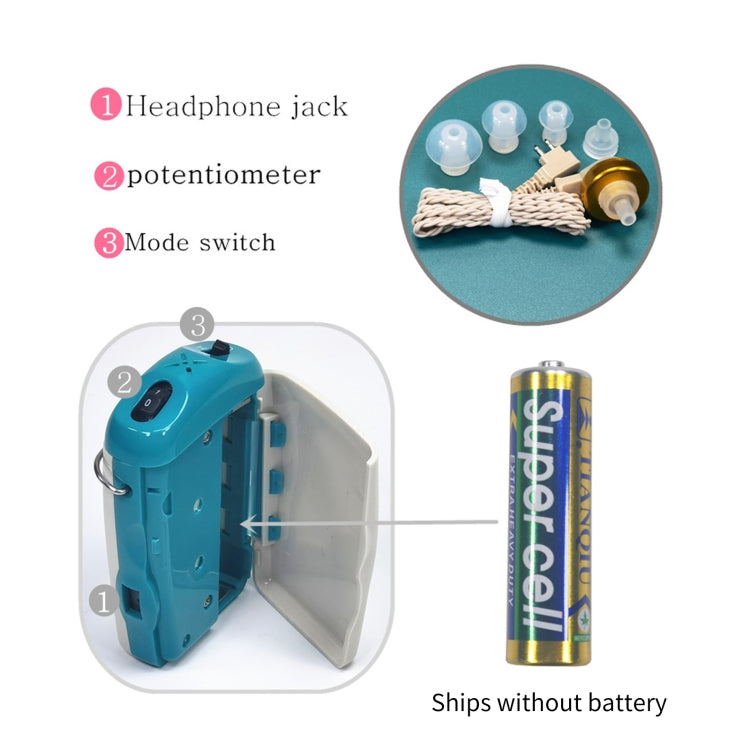 KAIXINWEI F-18 DC1.5V In-ear Hearing Aid Sound Amplifier