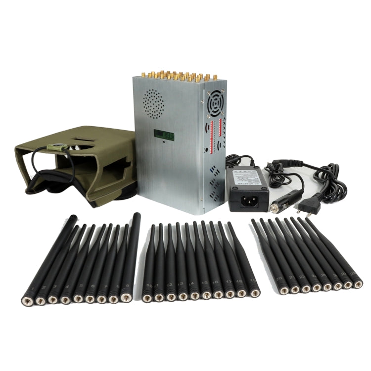 JAX-121A-28 2G/3G/4G/5G/ 2.4Ghz/5Ghz WIFI 6E/GPS Phone Positioning Signal Jammer