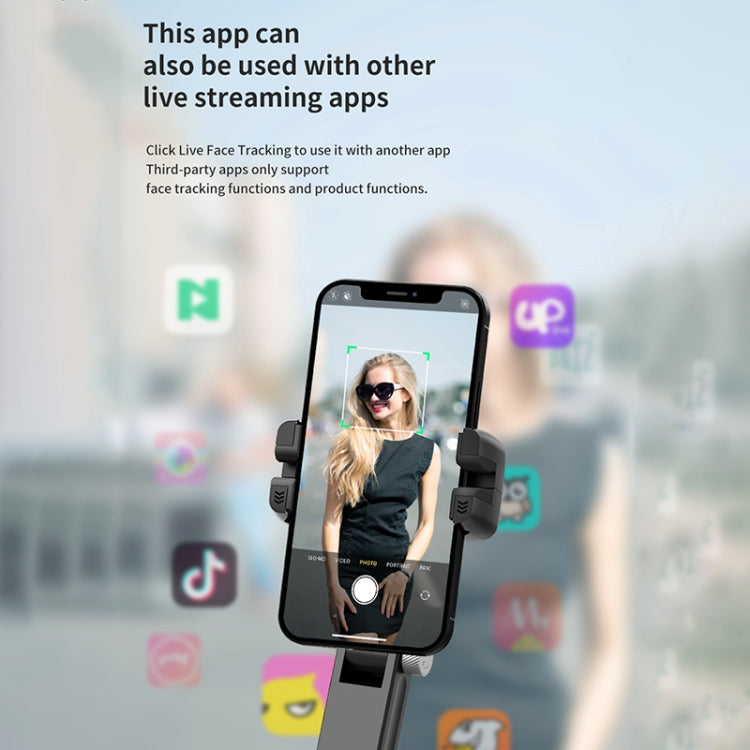 Q18 Desktop Intelligent Tracking Gimbal Stabilizer Multi-function Fill Light Selfie Stick