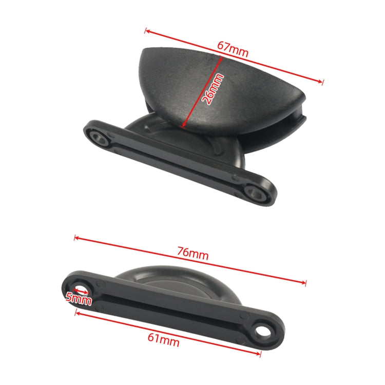 A8628 2 Pair RV Hatch Semi-circular Retainer Kit with Screws