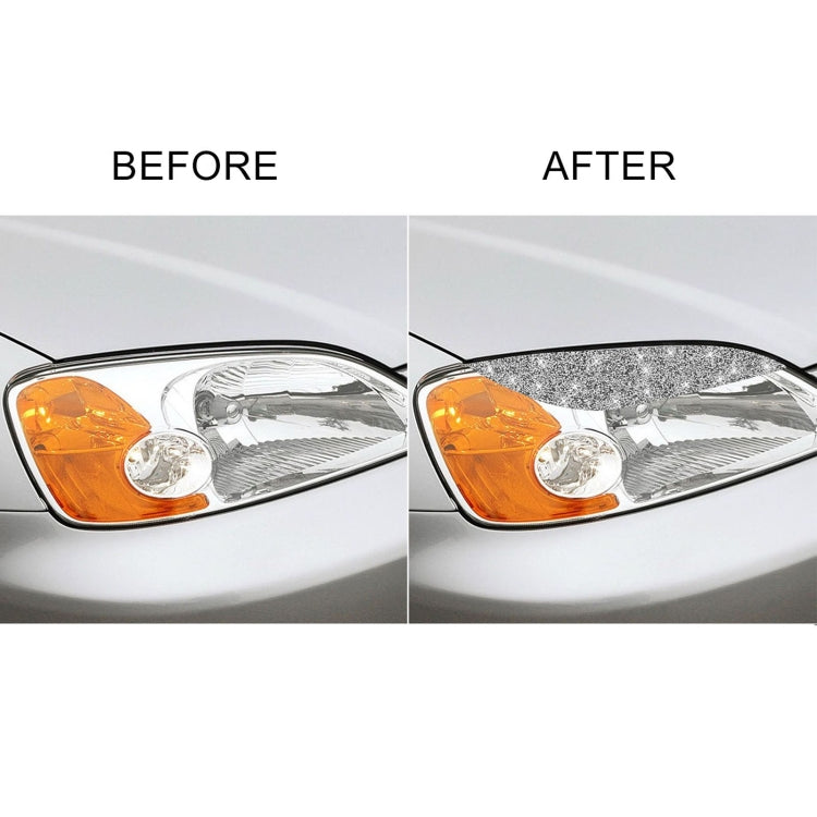 For Honda Civic 2001-2003 Car Light Eyebrow Diamond Decorative Sticker, Left and Right Drive
