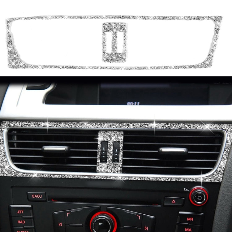For Audi A4 / A5 / Q5 2pcs Car Air Conditioner Outlet Diamond Decoration Sticker