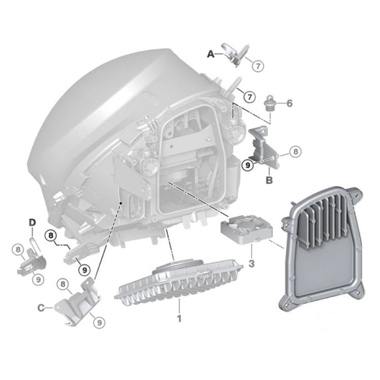 For BMW Mini Cooper F55 / F56 2013-2022 Car Left LED Turn Signal Light Ballast Control Module 90097751