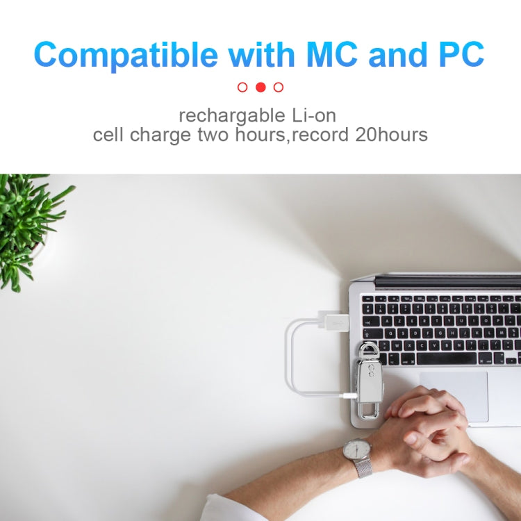 JNN S20 Zinc Alloy Keychain Voice Recorder