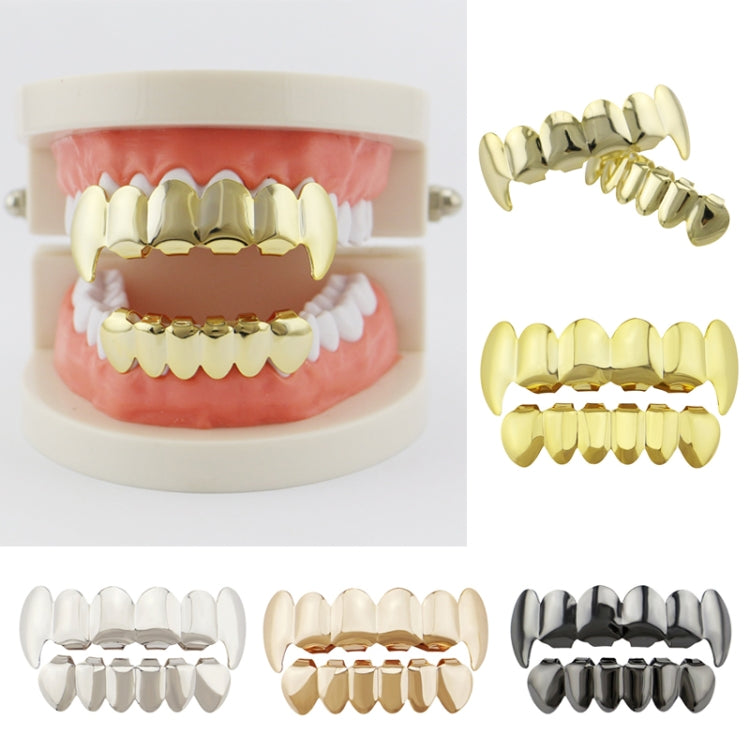 Real Gold Electroplating Halloween Decoration Denture And Tusk Suit COS Props
