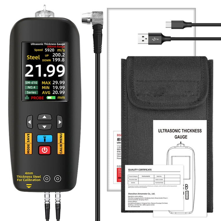 BSIDE T7 2.8 inch TFT Color Screen Ultrasonic Thickness Gauge