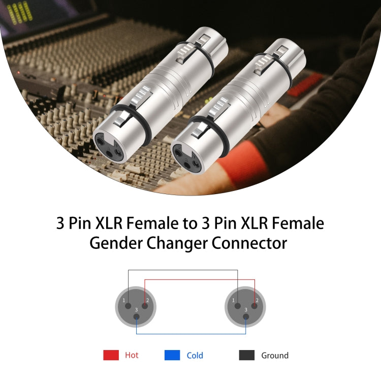 LZ1111 3Pin XLR Female to Female Adapter