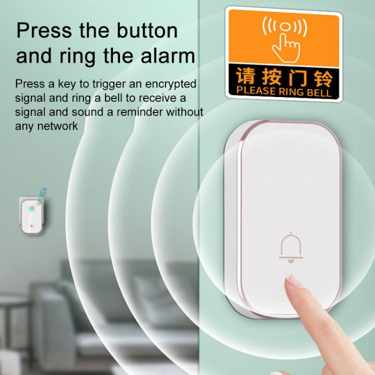 2 in 1 Waterproof Long Distance Remote Control Wireless Doorbell