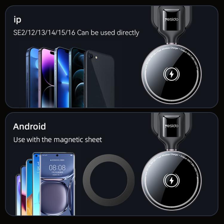 Yesido C316 15W Magsafe Magnetic Car Wireless Charger