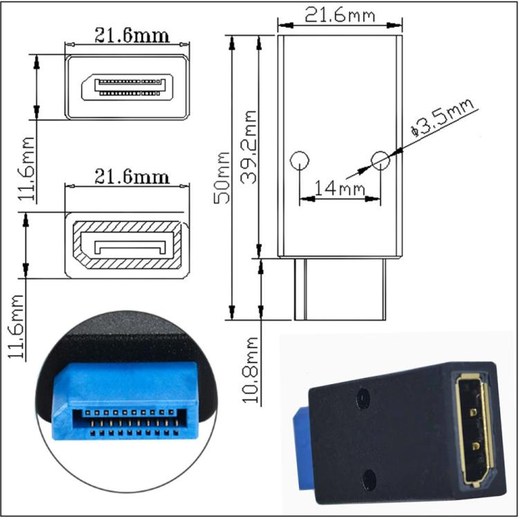 DisplayPort 8K DP1.4 Device Testing Anti-wear Connector