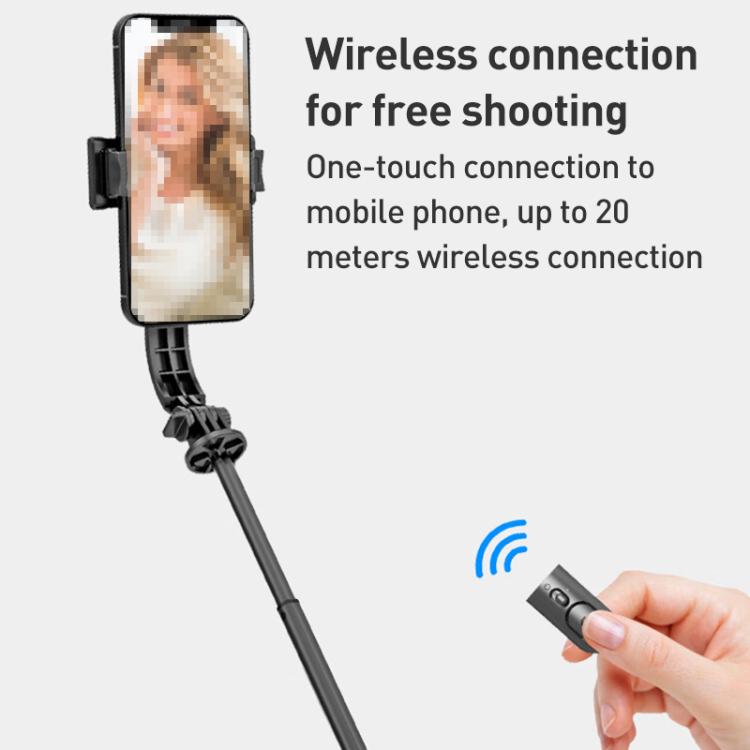 Lenovo Thinkplus H11B Flagship Stainless Steel Bluetooth Selfie Stick, 1.1m