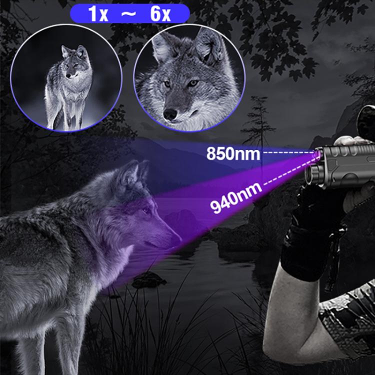 NVG07S Outdoor 4K 1.39 inch OLED Round Screen Monocular Head-mounted Infrared Night Vision Device