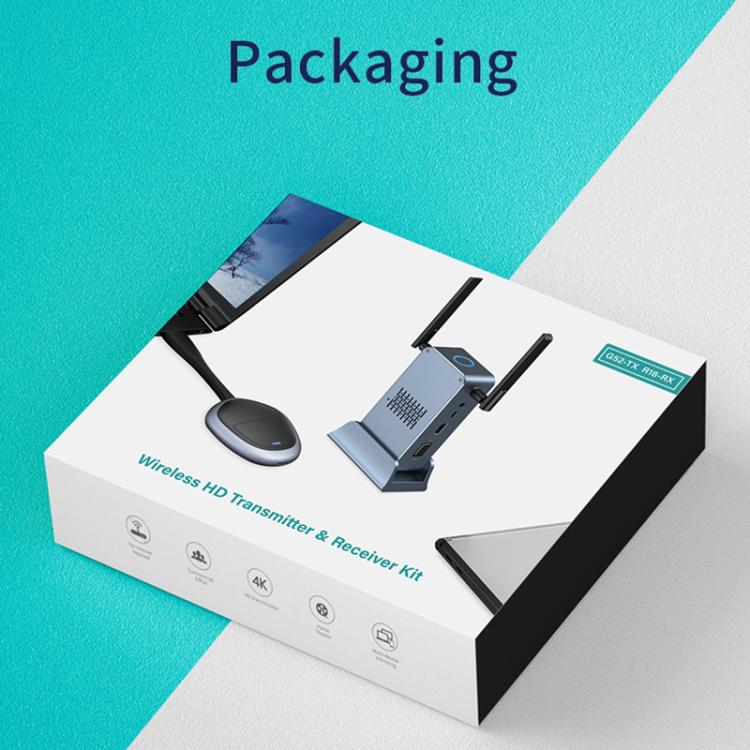 G52+R18 Smart HD Wireless Extender System Screen Mirroring Transmitter Receiver