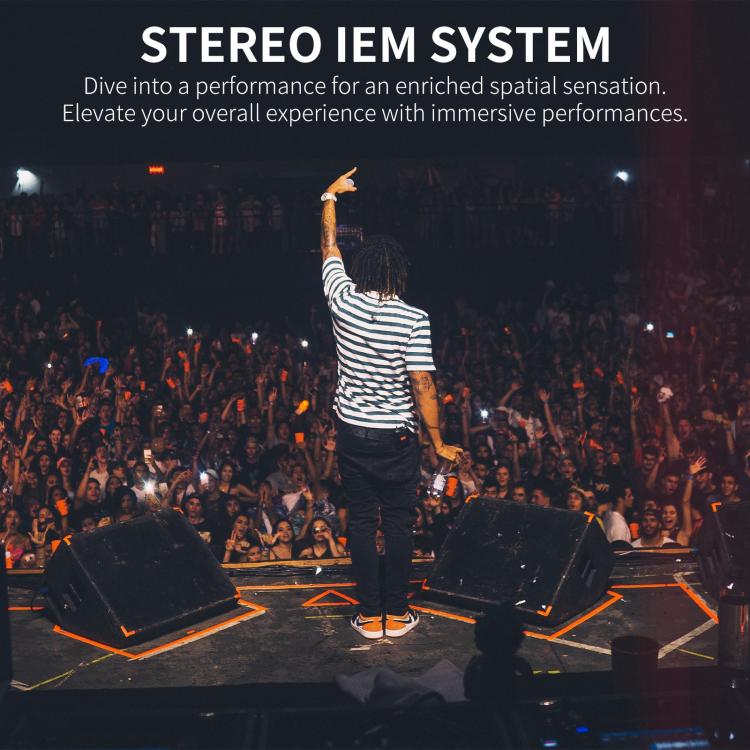 XTUGA SEM200 Wireless Stereo Stage Performance Professional In-ear Monitor System