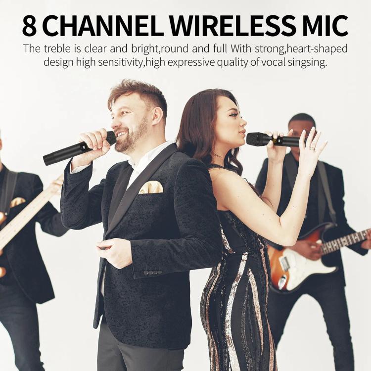 YT8 Wireless 8 Channel UHF Handheld Microphone for Stage Show