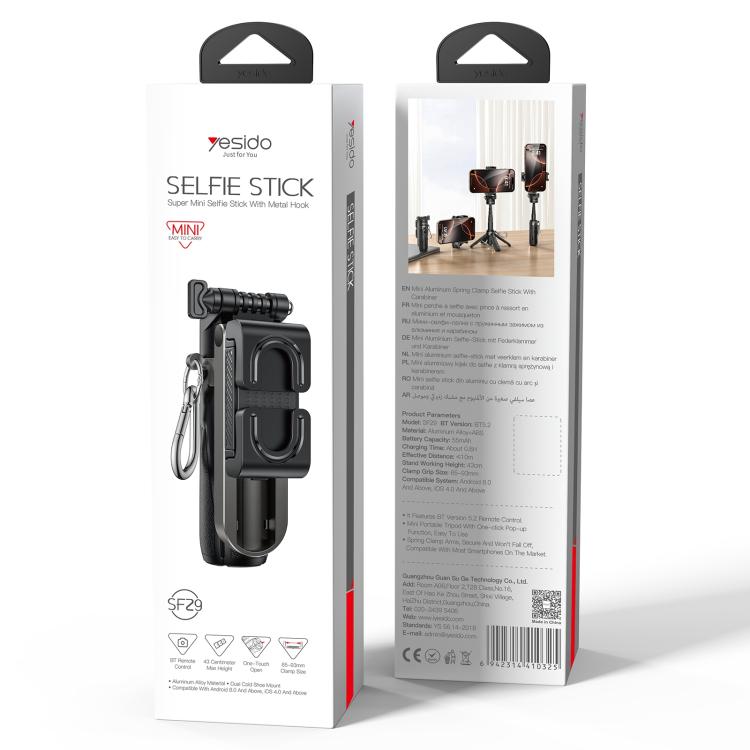 Yesido SF29 Foldable Tripod Bluetooth Selfie Stick