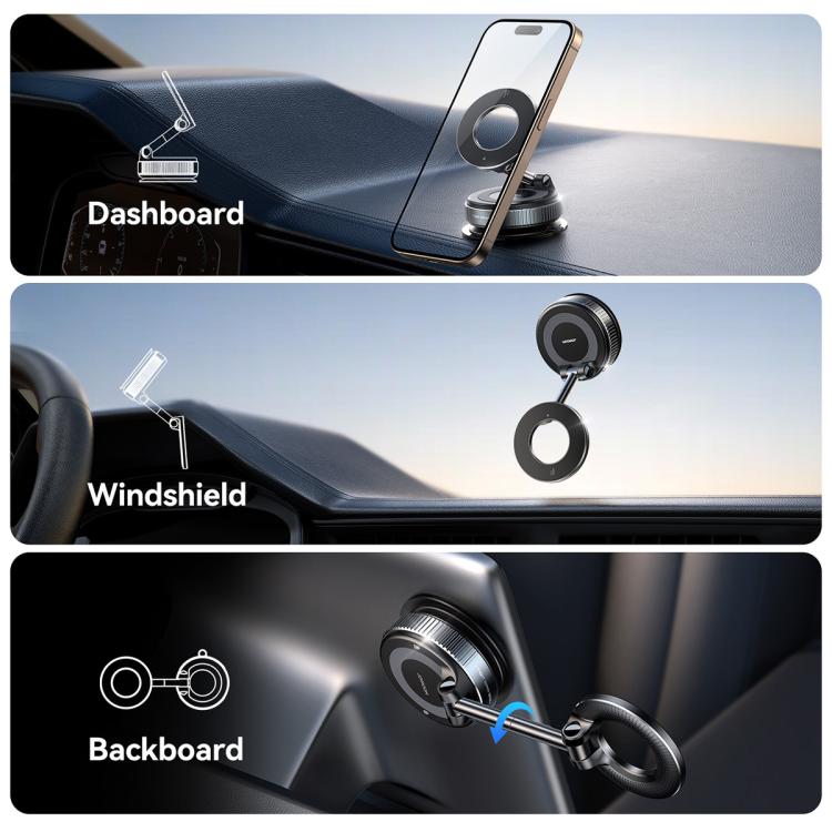 JOYROOM JR-ZS501 Mechanical Suction Cup MagSafe Magnetic Car Phone Holder