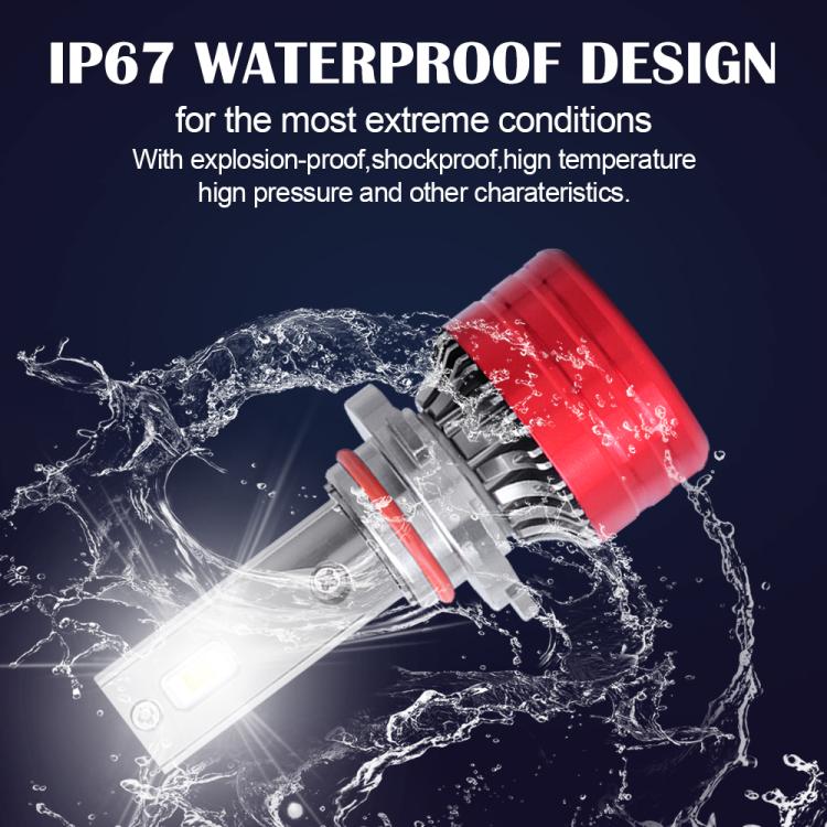 2pcs 25W 2500lm 6000K Car LED Headlight Bulb