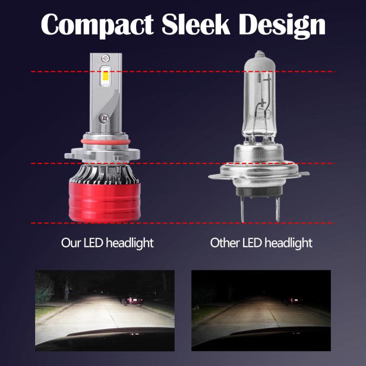 2pcs 25W 2500lm 6000K Car LED Headlight Bulb