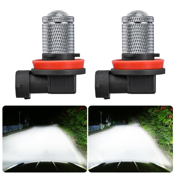 Pair 8.5W 12-60V Car Lens Fog Light Bulb