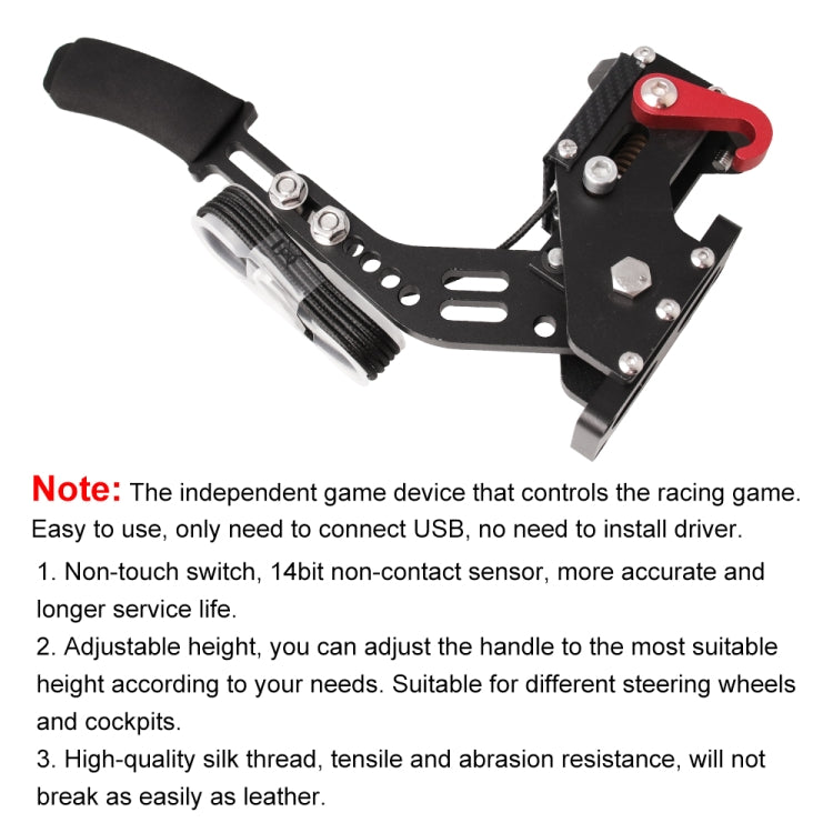 Car Universal USB Horizontal Drift Rally Racing Handbrake Lever Professional Gaming Peripherals for Racing Games G25/27/29 T500