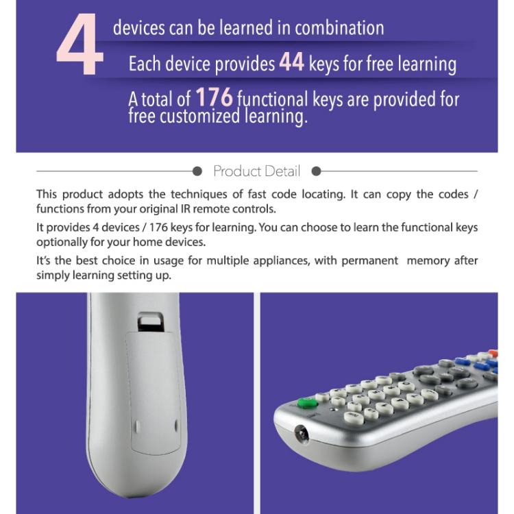 CHUNGHOP L350 Infrared Learning Universal TV Remote Control