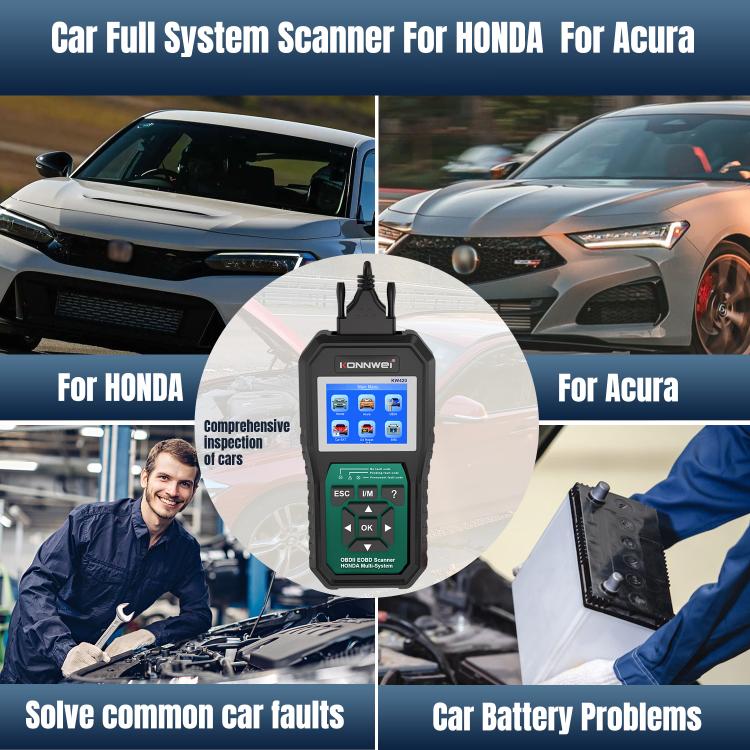 KONNWEI KW420 2.8 inch Color Screen Car OBD2 Fault Diagnostic Scan Tool for Honda