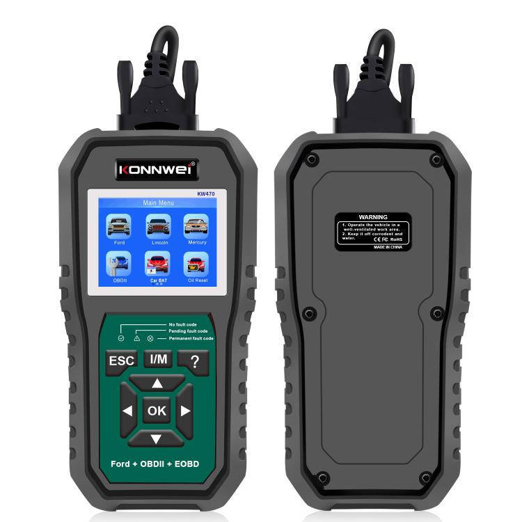 KONNWEI KW470 2.8 inch Color Screen Car OBD2 Fault Diagnostic Scan Tool for Ford