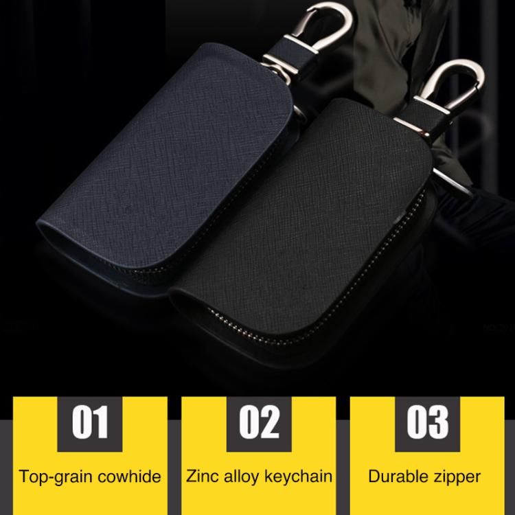 Universal Car Key Case Car Key Cowhide Leather Protective Cover