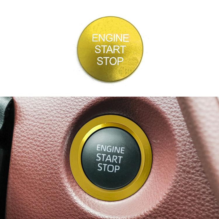 For Toyota Corolla Cross / Yaris Car One-key Start Engine Key Ignition Switch Decorative Ring Cover