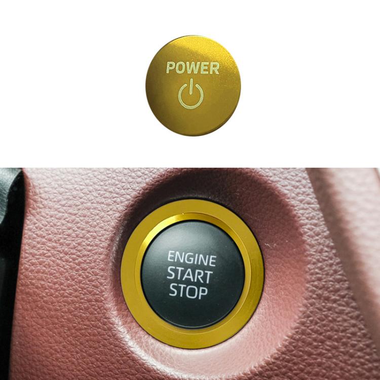 For Toyota Corolla Cross / Yaris Car One-key Start Engine Key Ignition Switch Decorative Ring Cover
