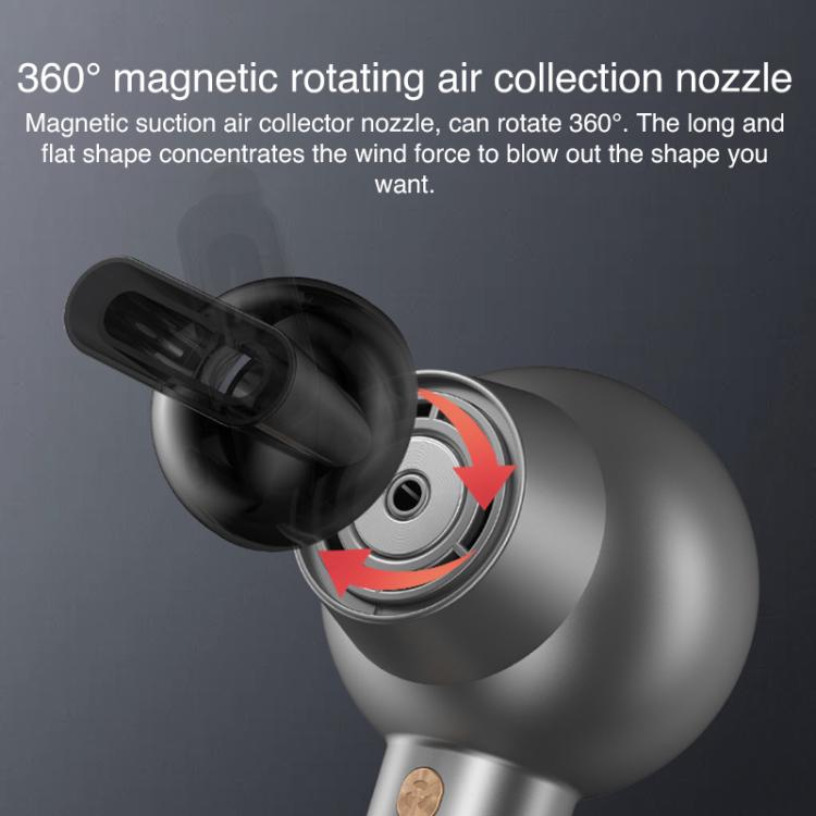 WG-F01 LED Digital Display Smart Frequency Conversion Negative Ion High Speed Hair Dryer