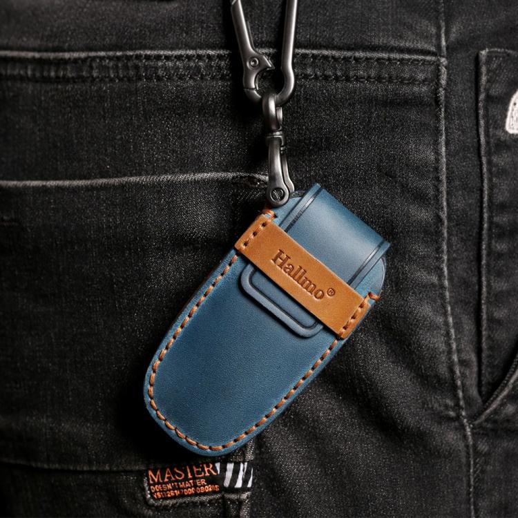 For Toyota North American 4-button C011 Crazy Horse Cowhide Car Key Protection Cover