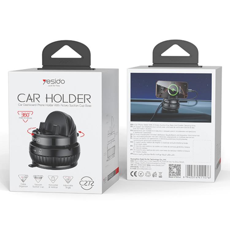 Yesido C272 360 Degree Rotating Car Center Console Phone Holder