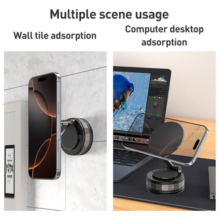 CC-T30-2 Vacuum Adsorption Rotating Magnetic Car Phone Holder