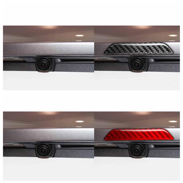 For Tesla Model 3 / Y / S / X Carbon Fiber Car Trunk Logo Decorative Sticker