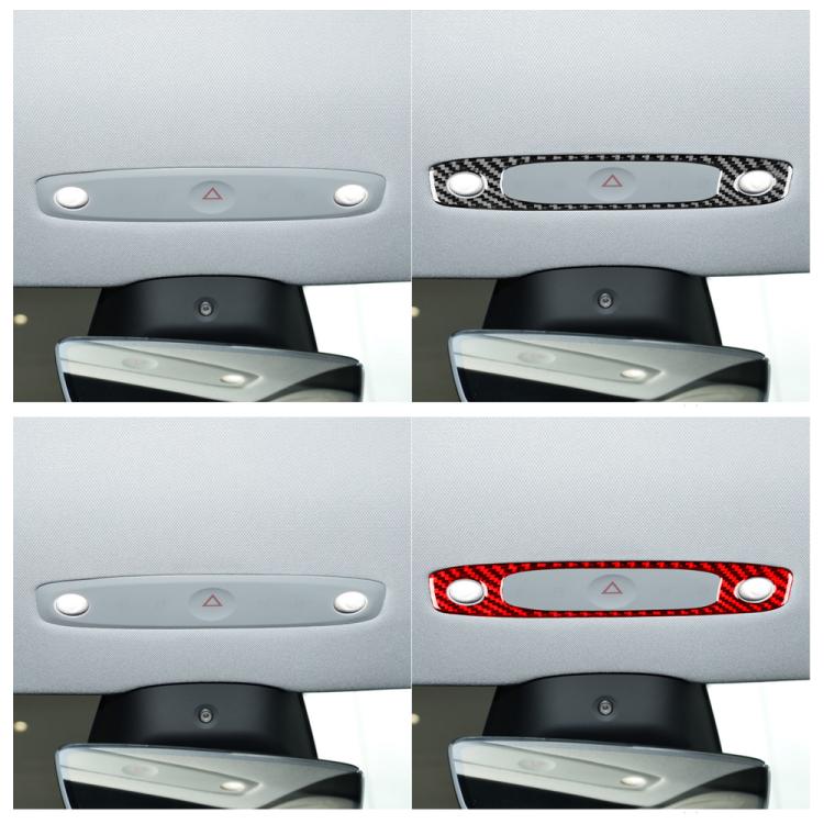 For Tesla Model 3 2023- Carbon Fiber Car Front Reading Light Panel Decorative Sticker