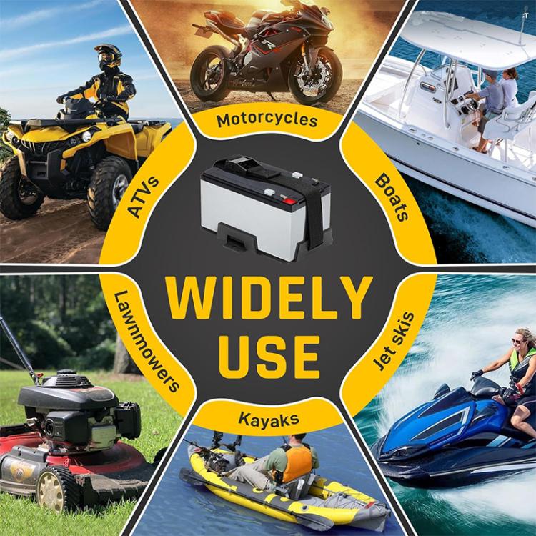 Aluminum Battery Tray Battery ?Fixed Bracket? for 12V/6V, 7-15AH Batteries with Adjustable Fixing Strap