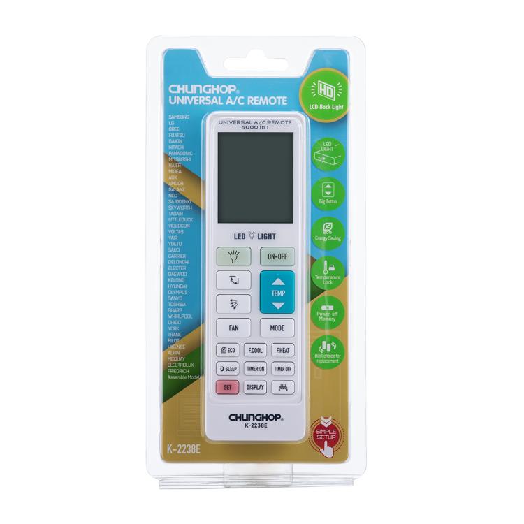 CHUNGHOP K-2238E Universal Air Conditioner Remote Control with Learning Function