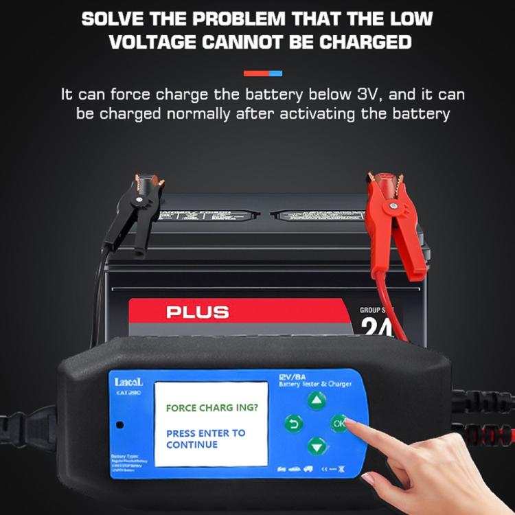 CAT-280 2 in 1 Car Battery Charger & Color Screen Battery Tester
