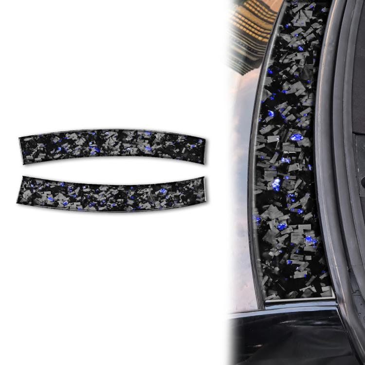 Forged Gold Foil Carbon Fiber Car Front Roof Decorative Sticker for Chevrolet Corvette C8 2020-, Left and Right Driver